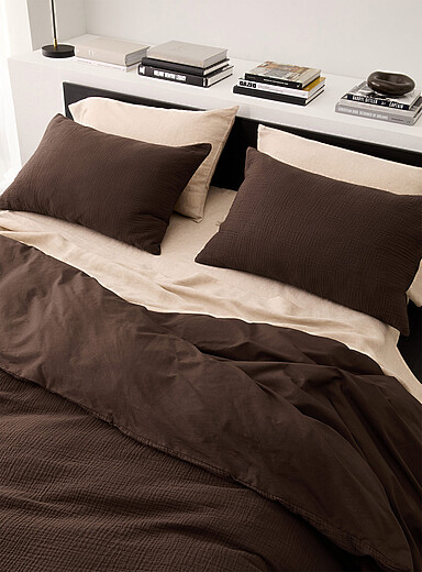 Organic cotton gauze duvet cover set