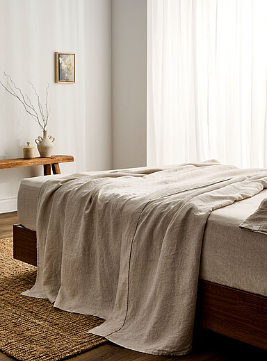 Pure European Flax sheet Fits mattresses up to 16 in