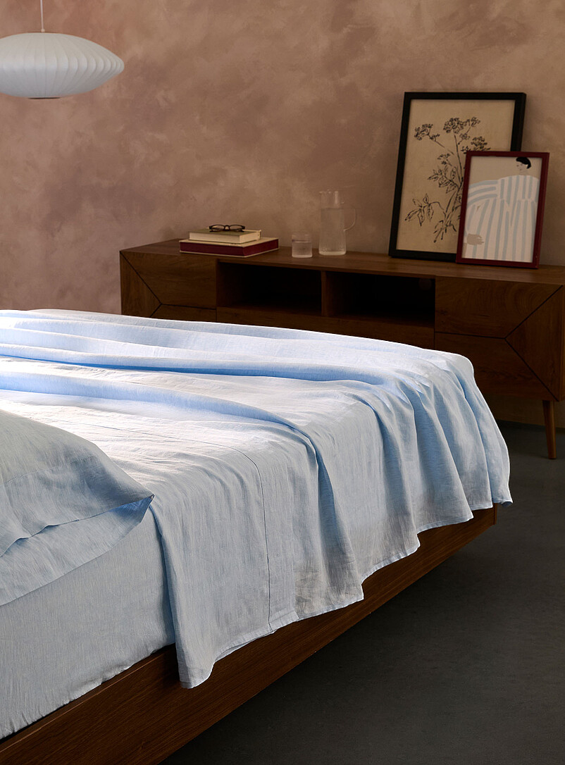 Pure European Flax Sheet Fits Mattresses Up To 16 In