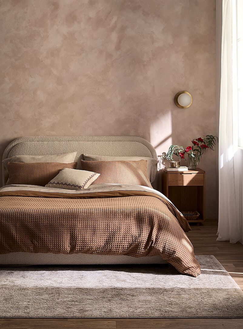 Waffled Organic Cotton Duvet Cover Set