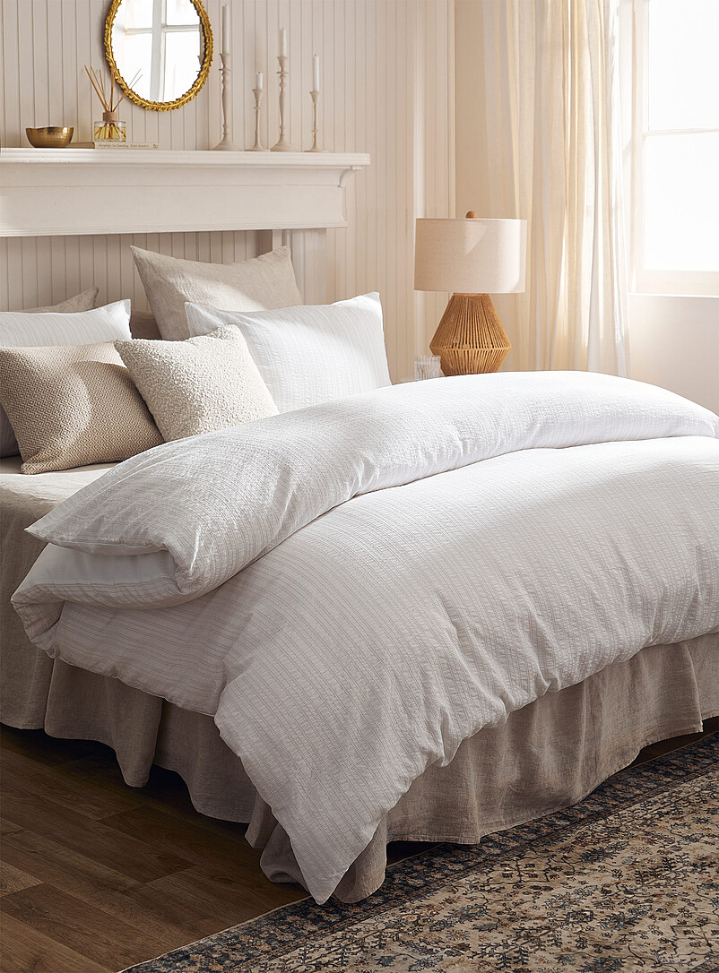 Dotted Stripes Duvet Cover Set