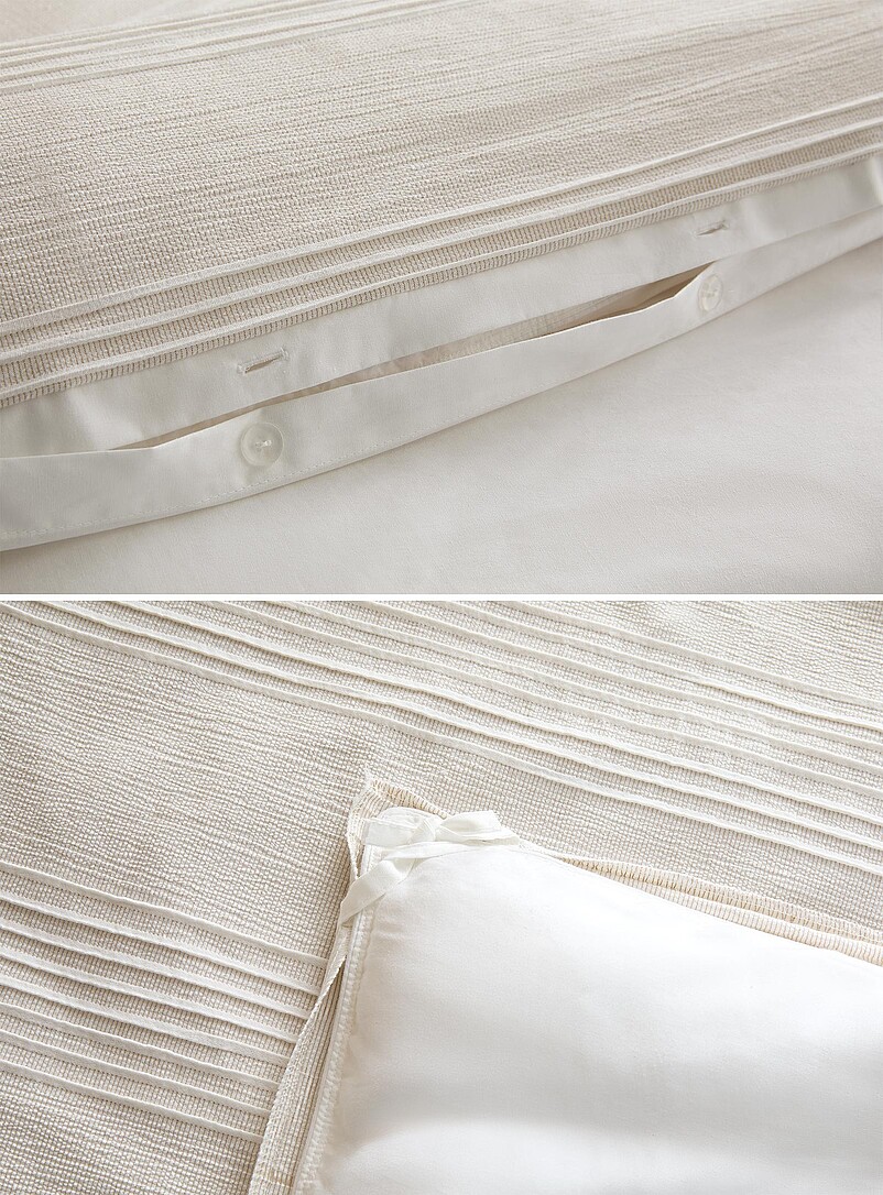 Textured striped duvet cover set product image 3