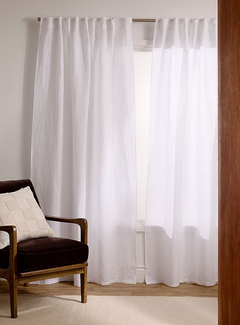 Pure Linen Curtain One Panel 140 X 220 Cm