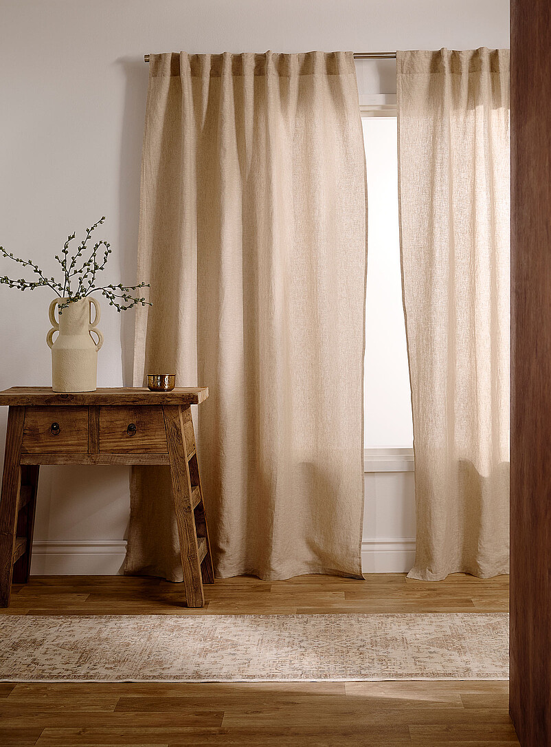 Pure linen curtain One panel 140 x 220 cm product image (primary)
