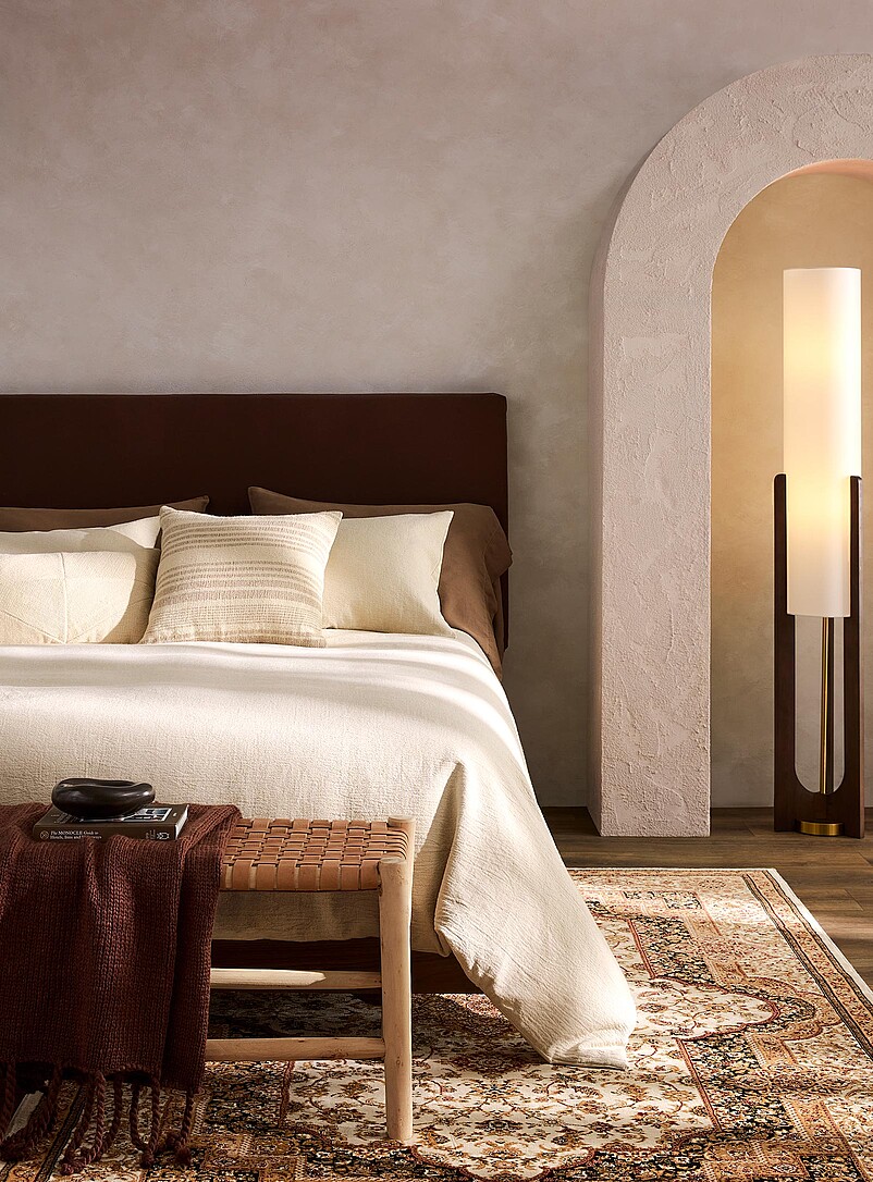 Ecru linen and organic cotton duvet cover set product image (primary)