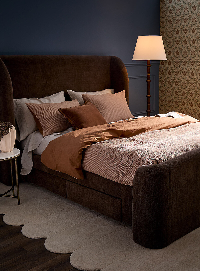 Organic cotton gauze checkers duvet cover set product image (primary)