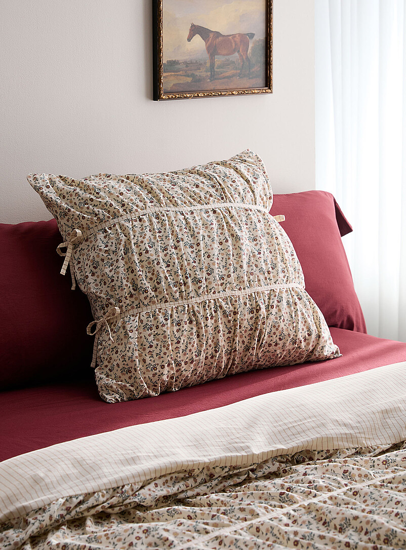 Ancient flowers gathered euro pillow sham product image (primary)