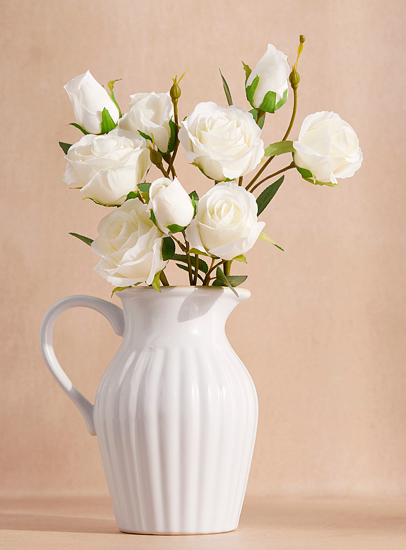 Simons Maison White Artificial roses bouquet