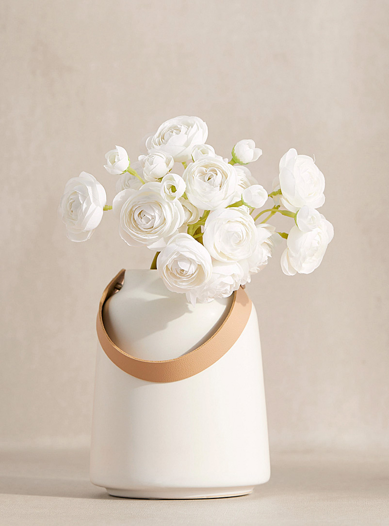 Simons Maison White Artifical buttercup flowers bouquet