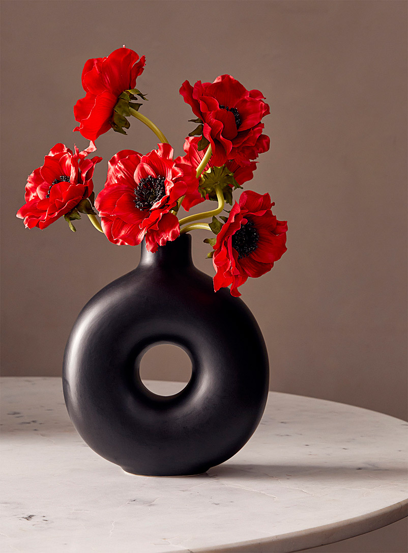 Simons Maison Red Artificial anemone bouquet