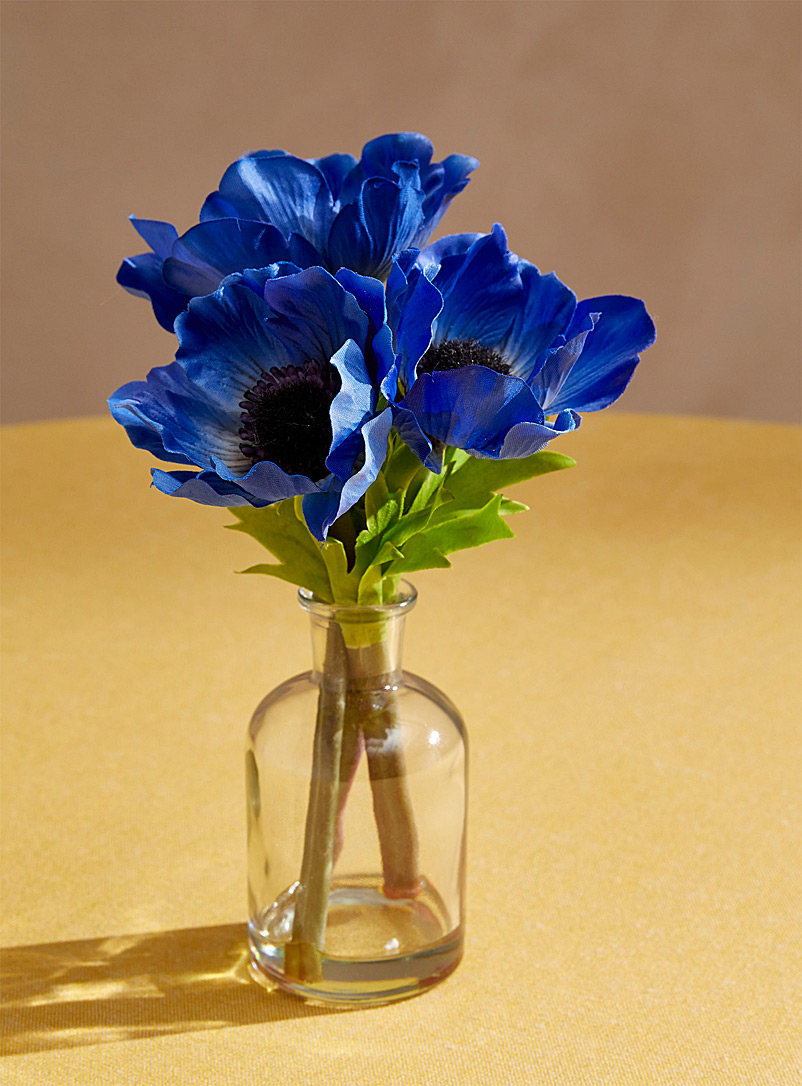 Simons Maison Blue Artificial blue anemone plant