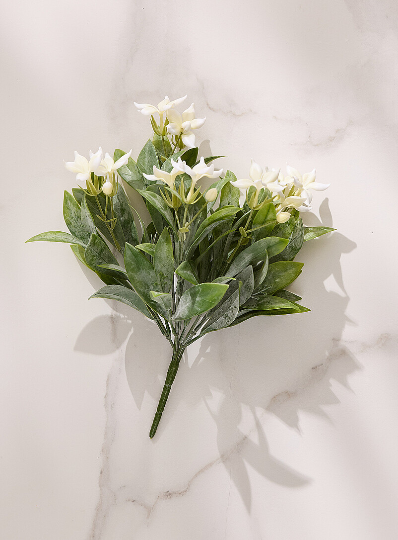 Simons Maison: La branche imitation stephanotis Blanc