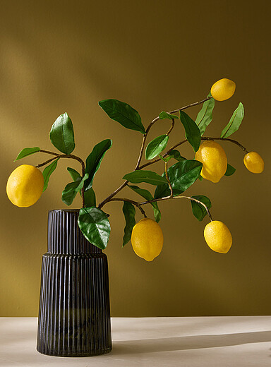 Artificial lemon tree branch