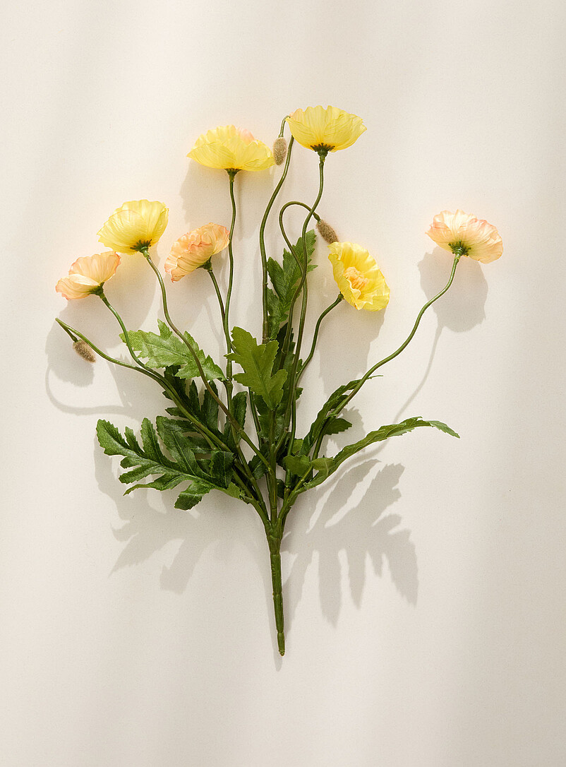 Simons Maison: La branche imitation pavots Orange