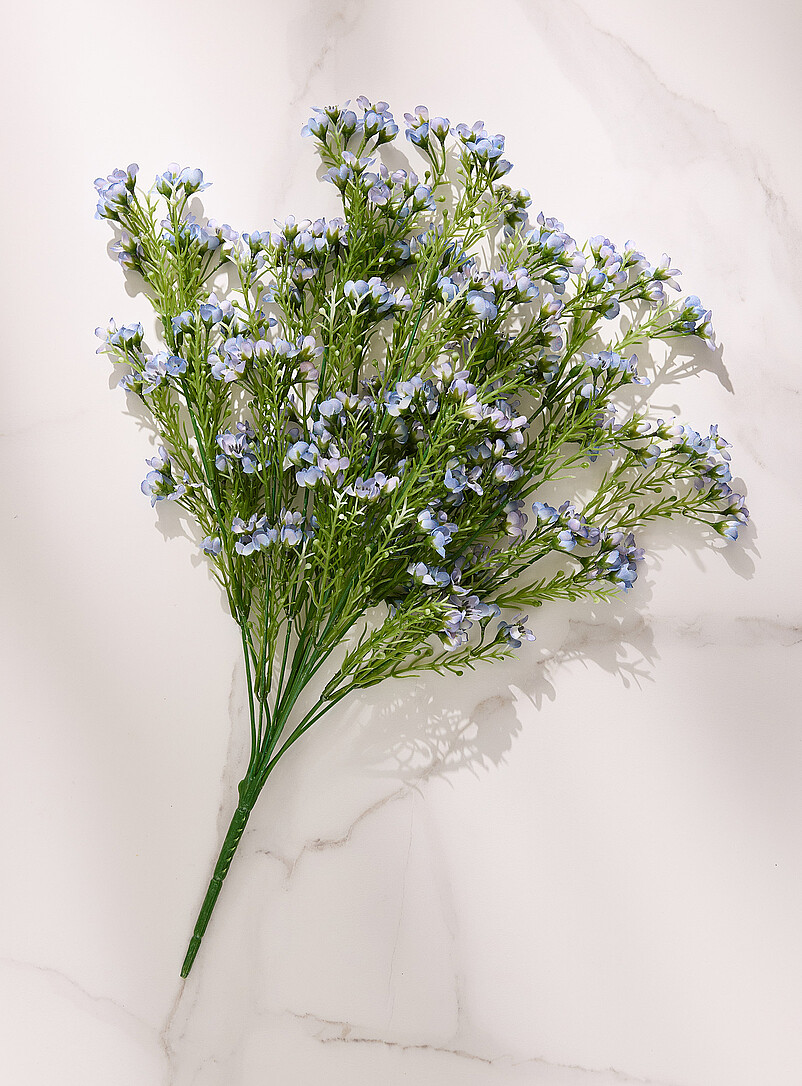 Simons Maison: La branche imitation fleur de cire Blanc