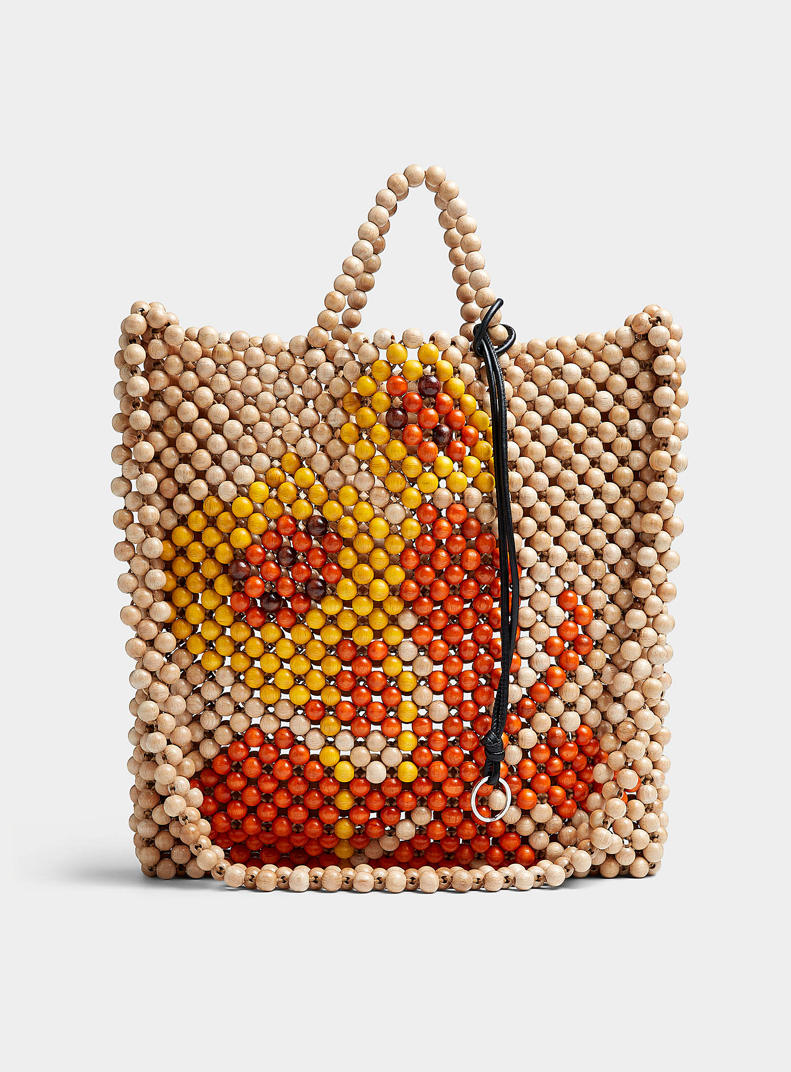 Cmmn Swdn Wooden Beads Tote Bag In Multi