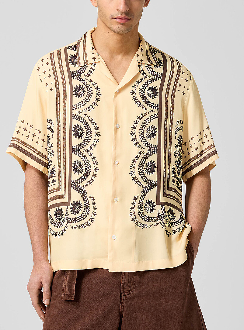 Geometric Pattern Cabana Shirt