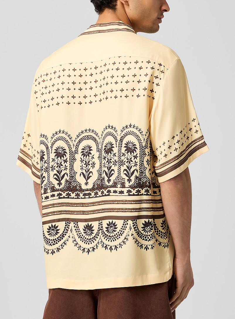 Geometric pattern cabana shirt product image 3