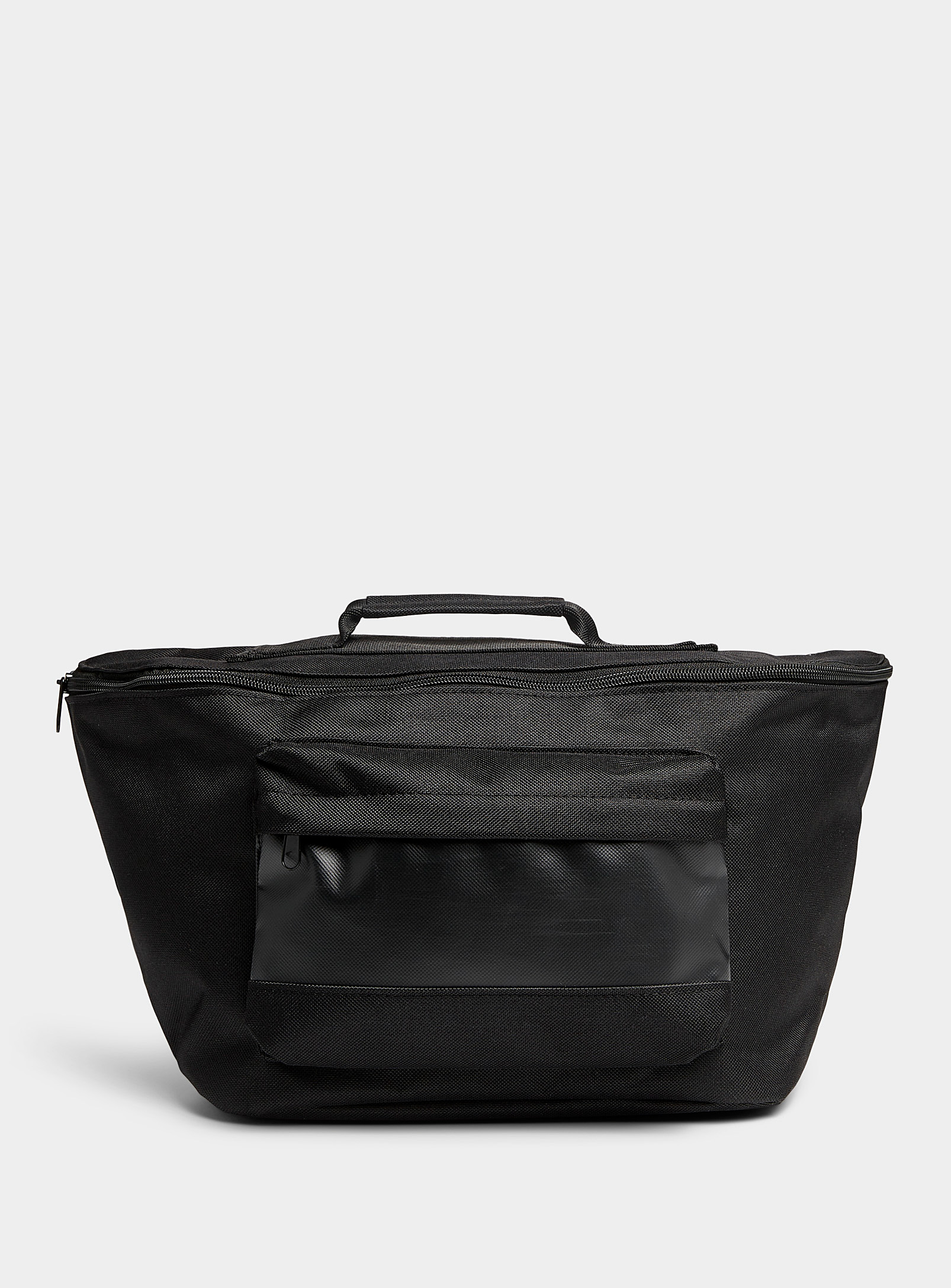 Le 31 Large Contrast-pocket Belt Bag In Black