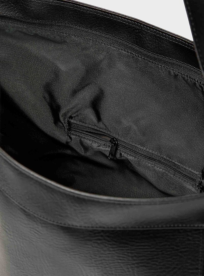 Pebbled faux leather large crossbody bag product image 3