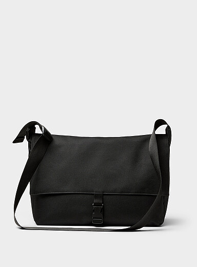 Nylon messenger bag <b>Imported from Seoul</b>