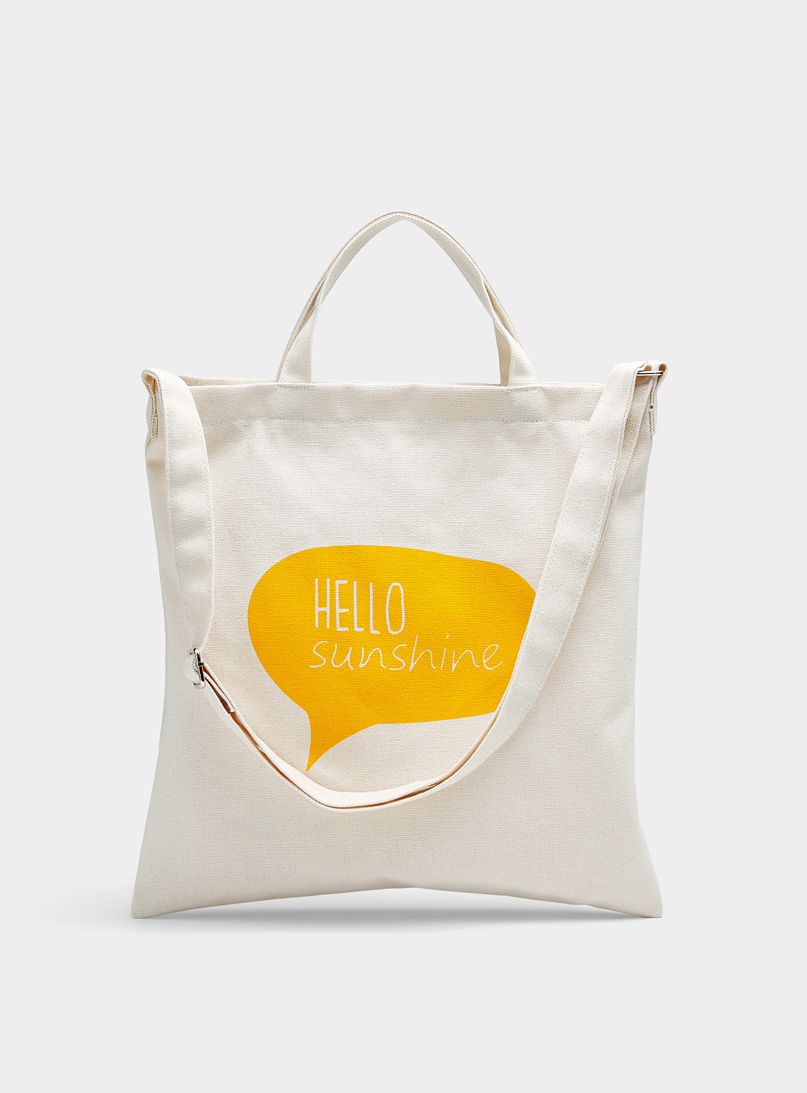 Simons - Women's Hello Sunshine canvas Tote Bag