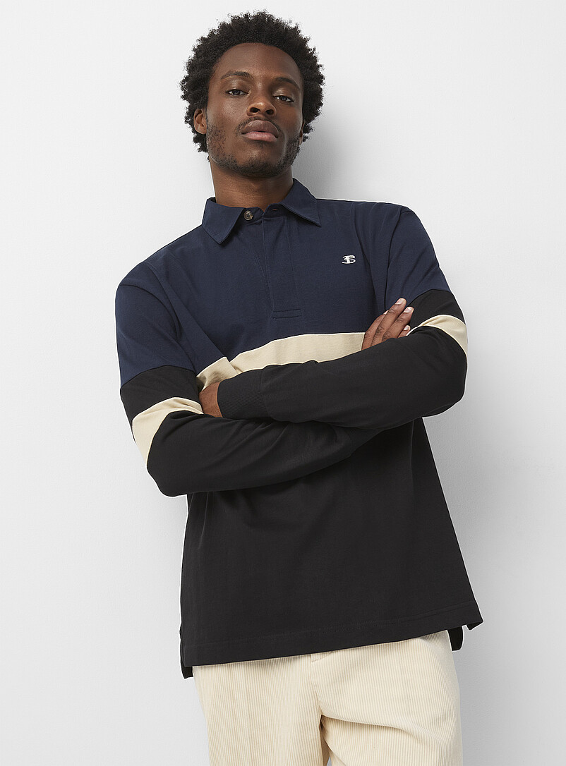 Simons Side Roughby Polos à motifs pour homme | Simons Canada