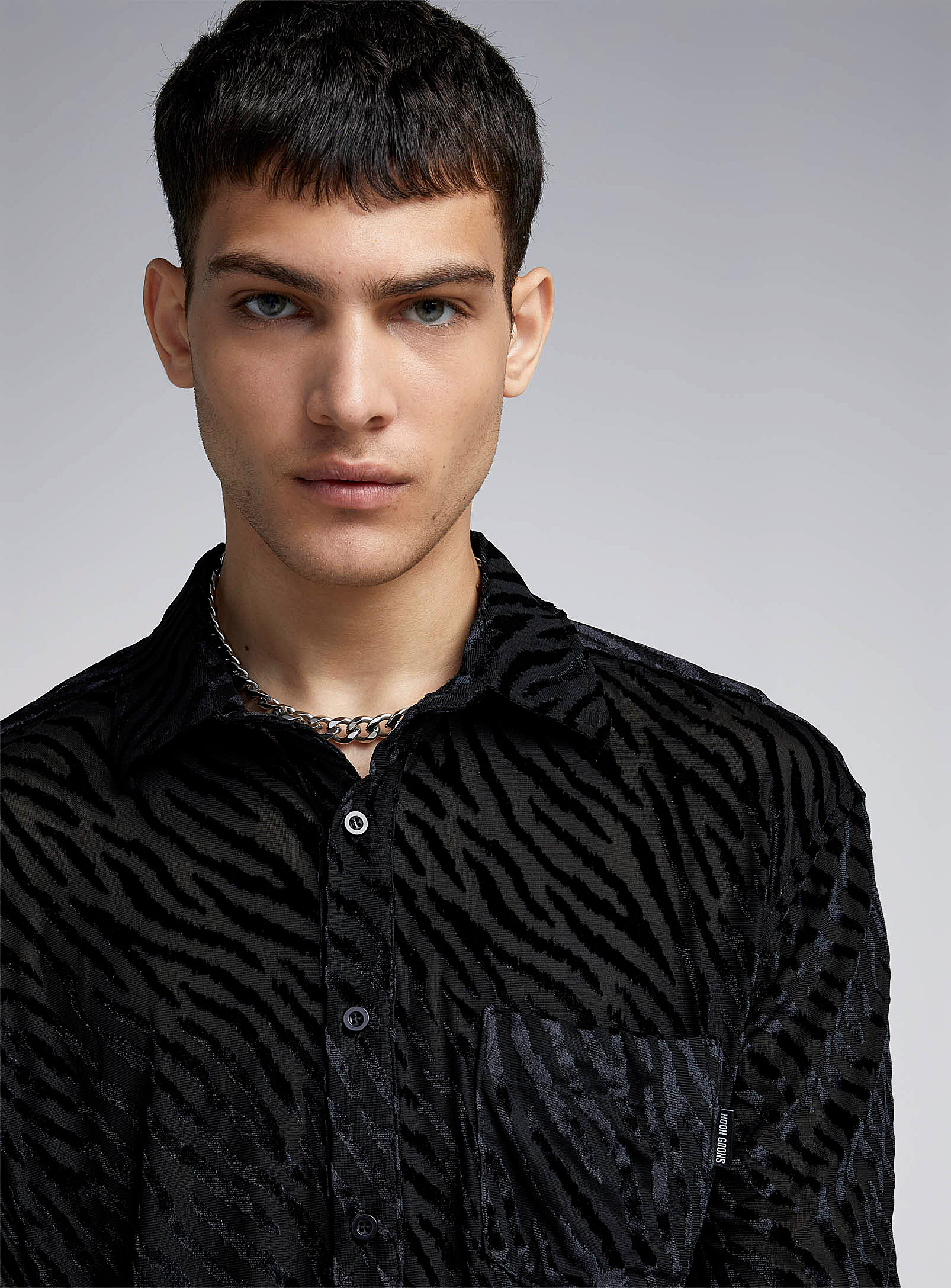 Noon Goons - Men's Sheer tiger pattern shirt