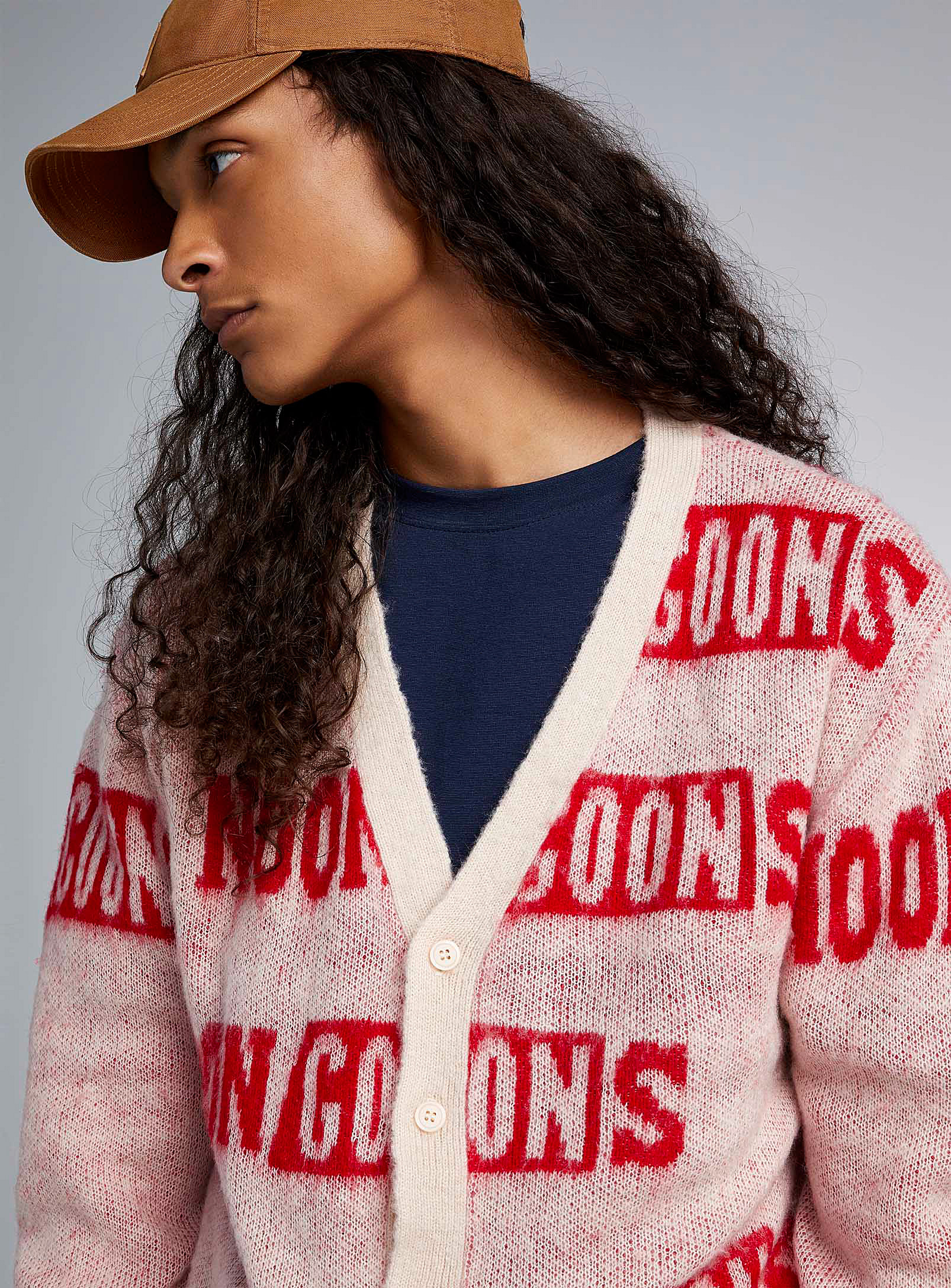 Noon Goons Hey, You Cardigan In Cream Beige | ModeSens
