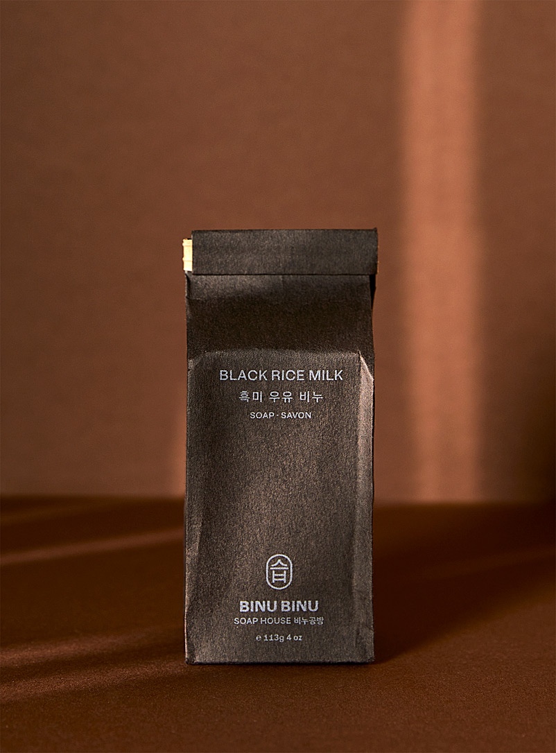 BINU BINU Assorted Black rice milk bar soap for men