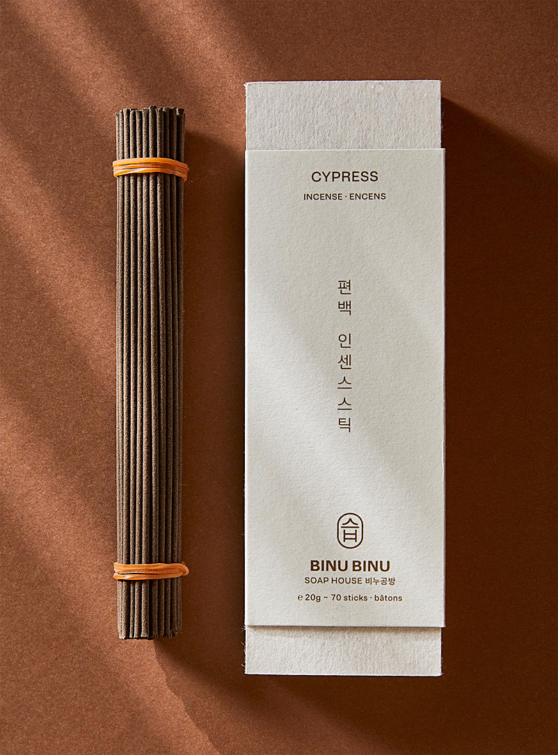 BINU BINU Assorted Cypress incense sticks Set of 70 for men