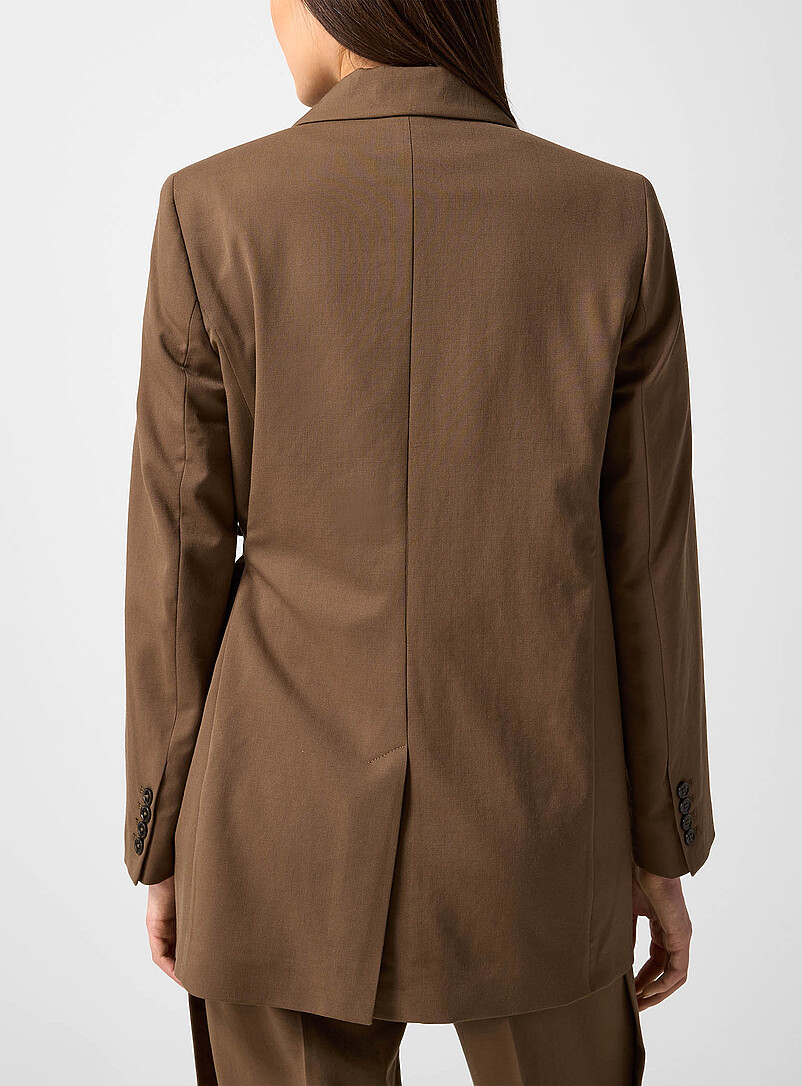 Wrap-front wool blazer product image 3