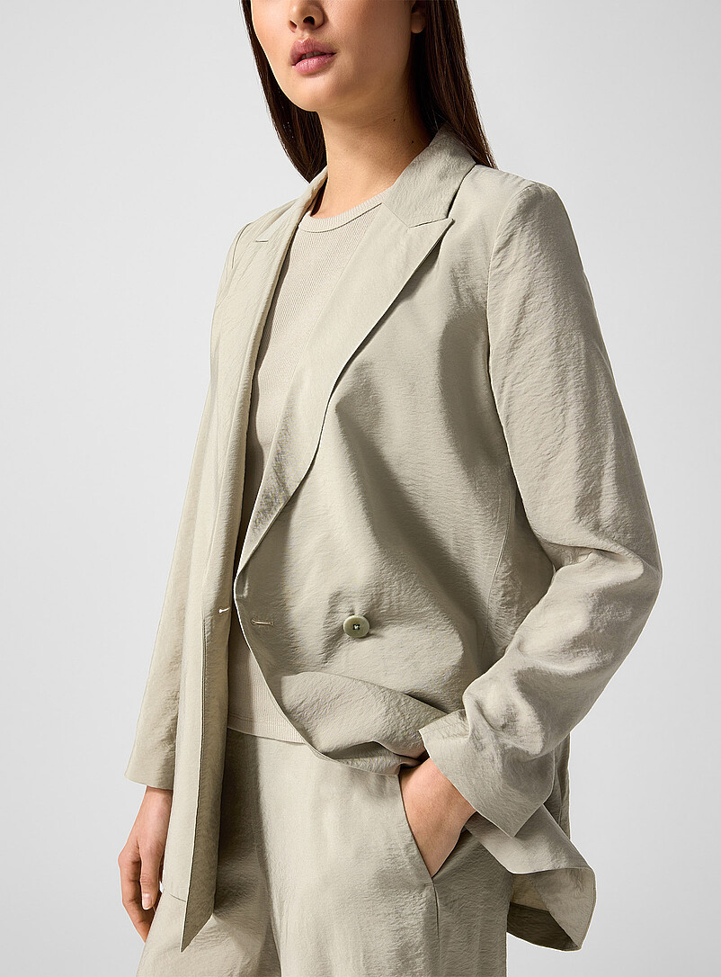 Hammered crepe blazer product image 2