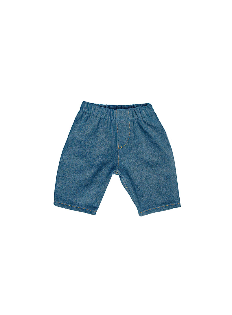Les petites natures Baby Blue Indigo denim waistband pant 6-12 months to 5-6 years