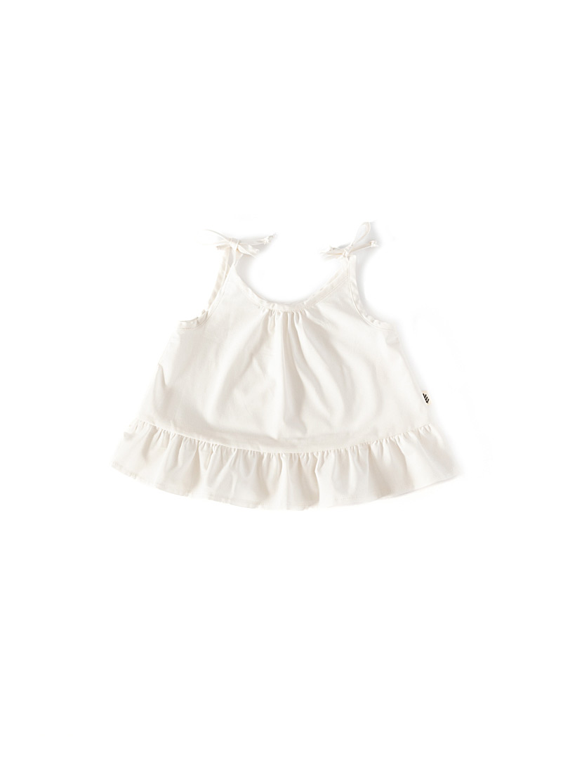 white peplum cami