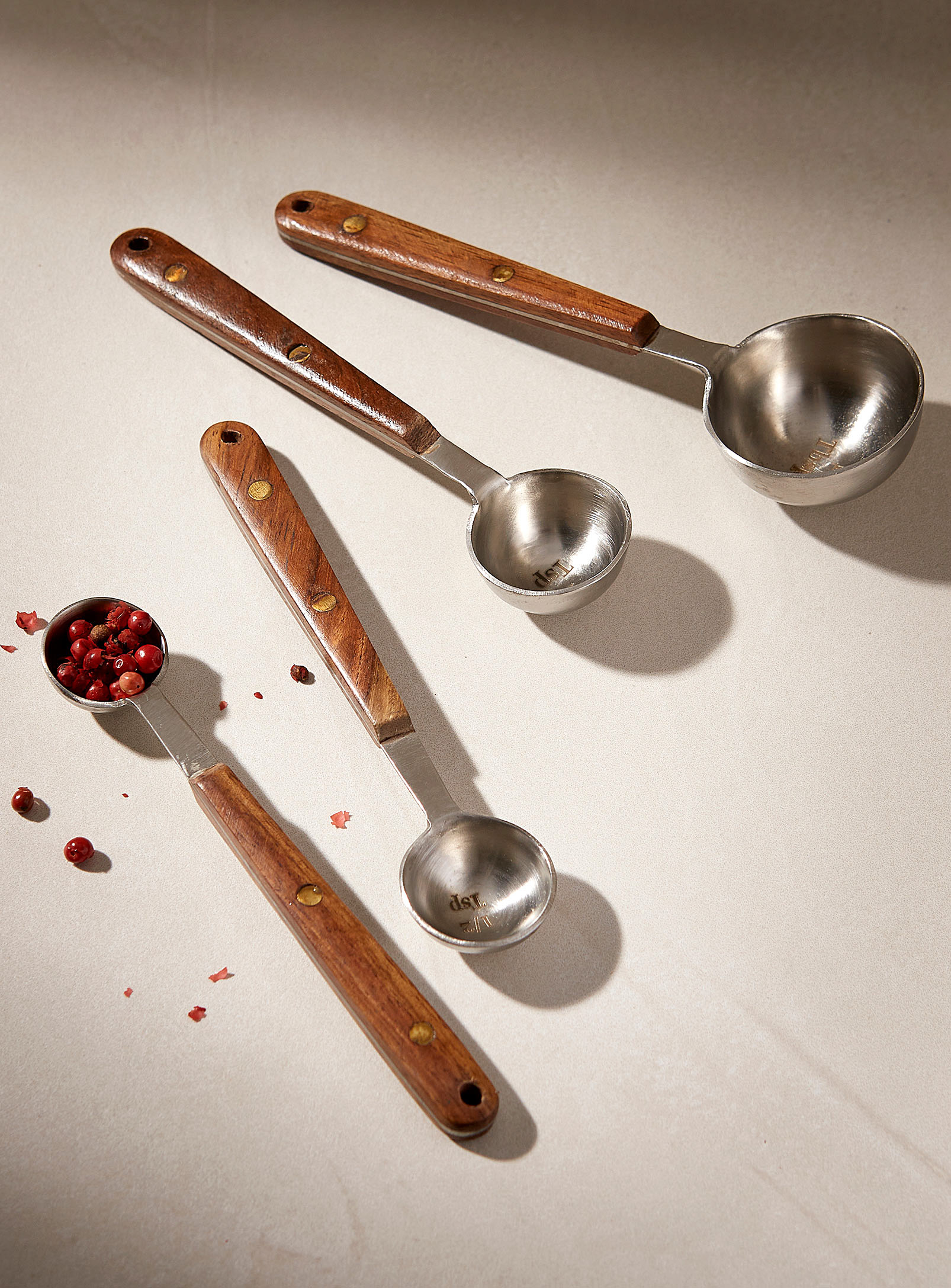Simons Maison - Acacia wood measuring spoons Set of 4