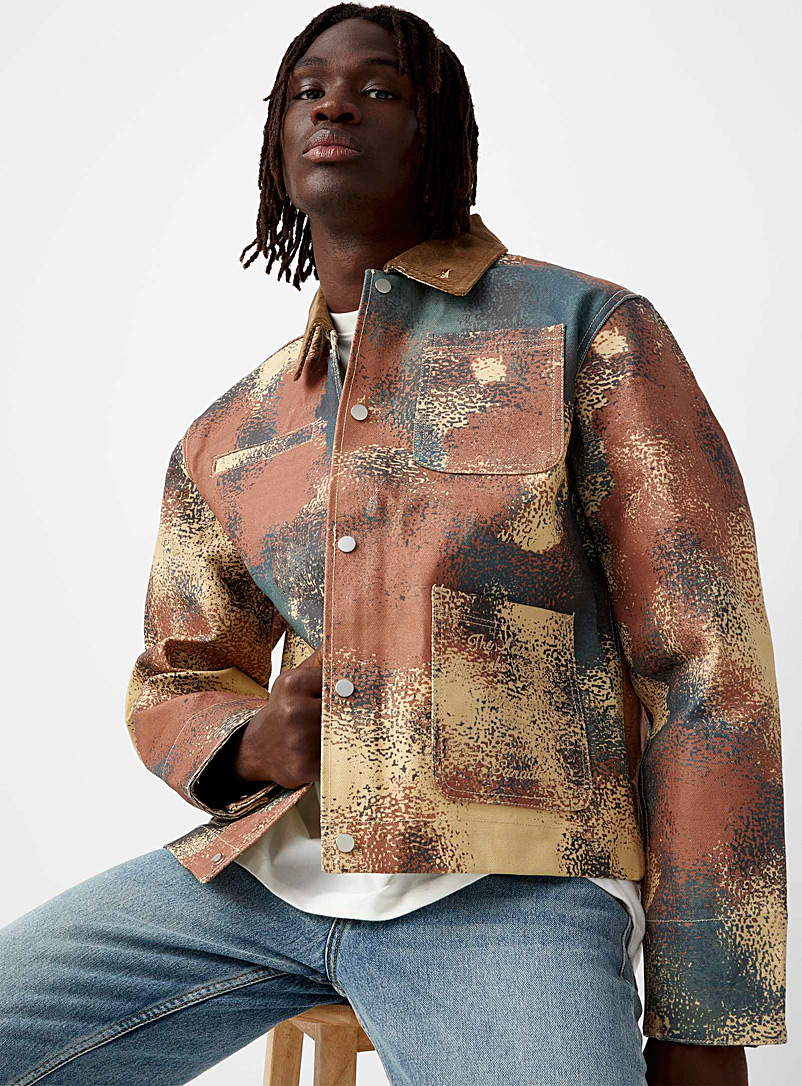 Adidem Asterisks: La veste travailleur camouflage aérosol Assorti pour homme
