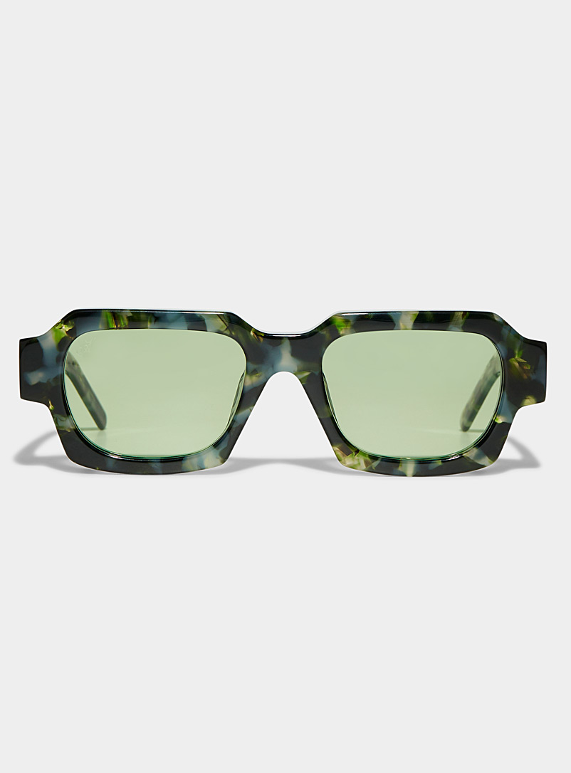 Adidem Asterisks: Les lunettes de soleil Kennedy Vert pour homme