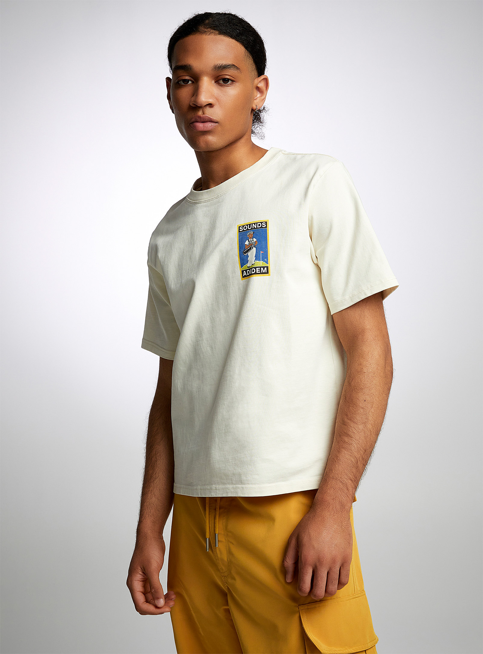 Adidem Asterisks Caddy Boxy T-shirt In Off White