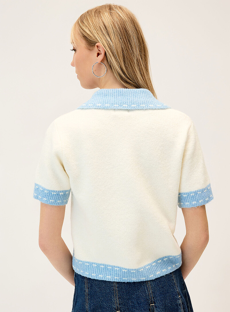 Contrasting-trim cardigan product image 3