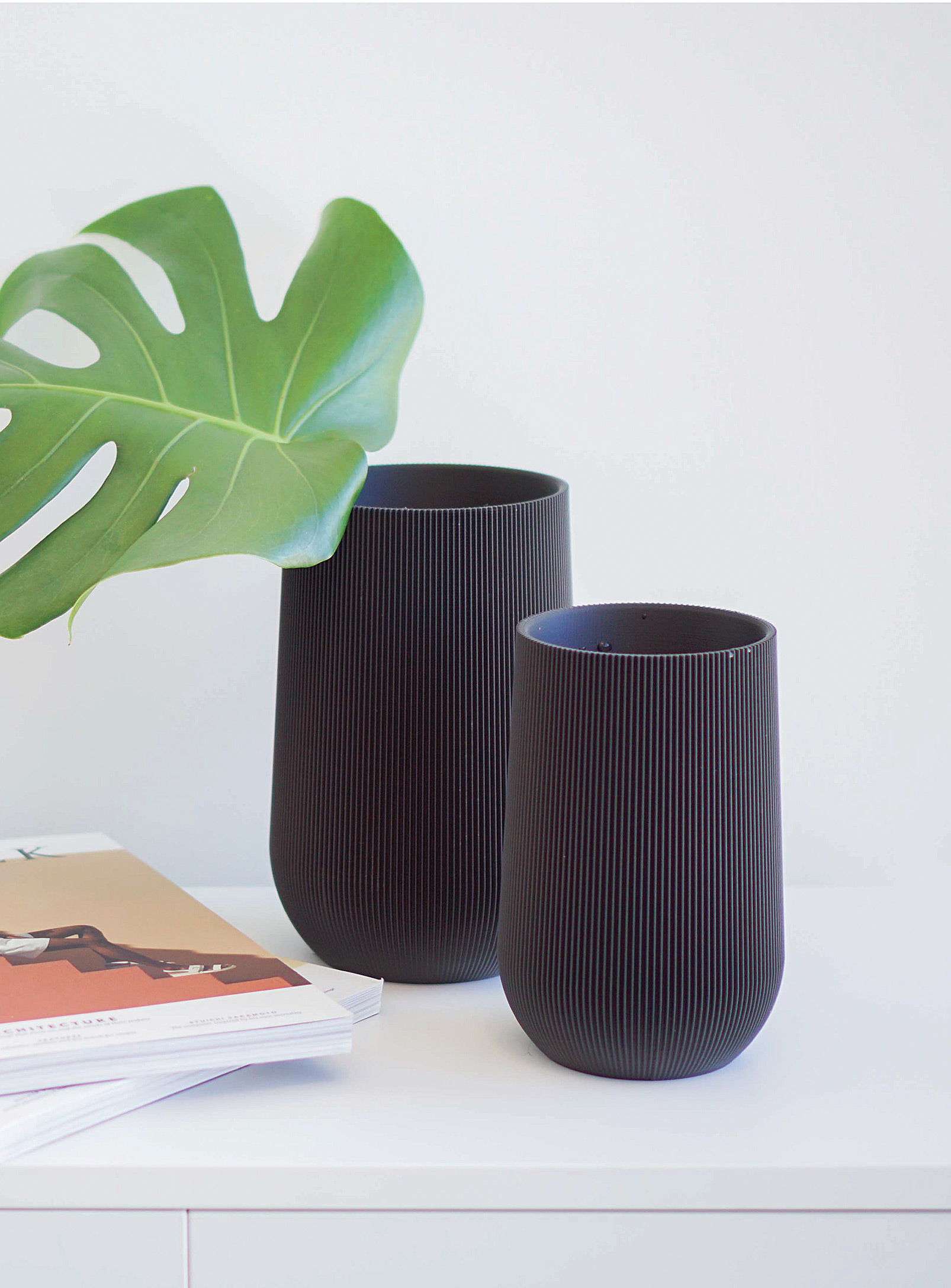 Conifer Homewares Sequoia Plant-based Vase See Available Sizes In Black