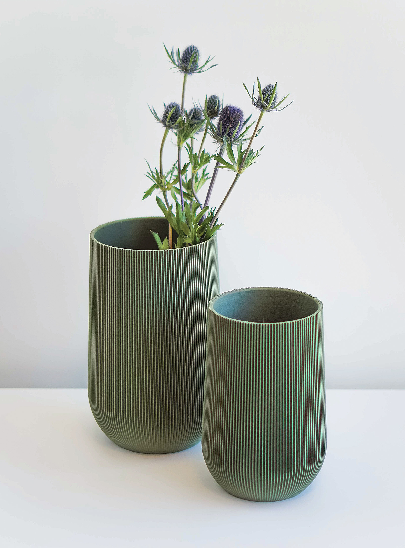 Conifer Homewares Sequoia Plant-based Vase See Available Sizes In Mossy Green