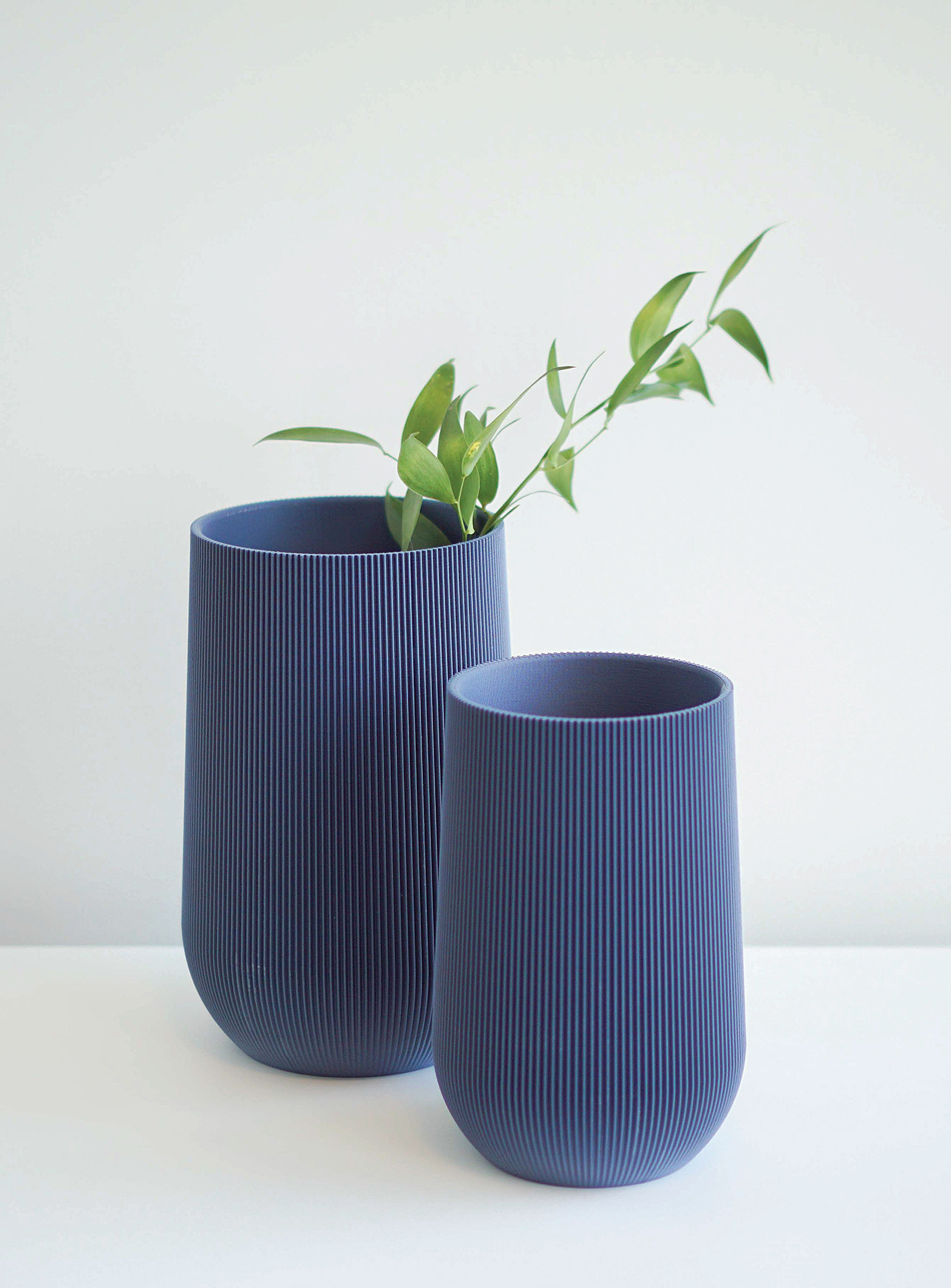Conifer Homewares Sequoia Plant-based Vase See Available Sizes In Marine Blue