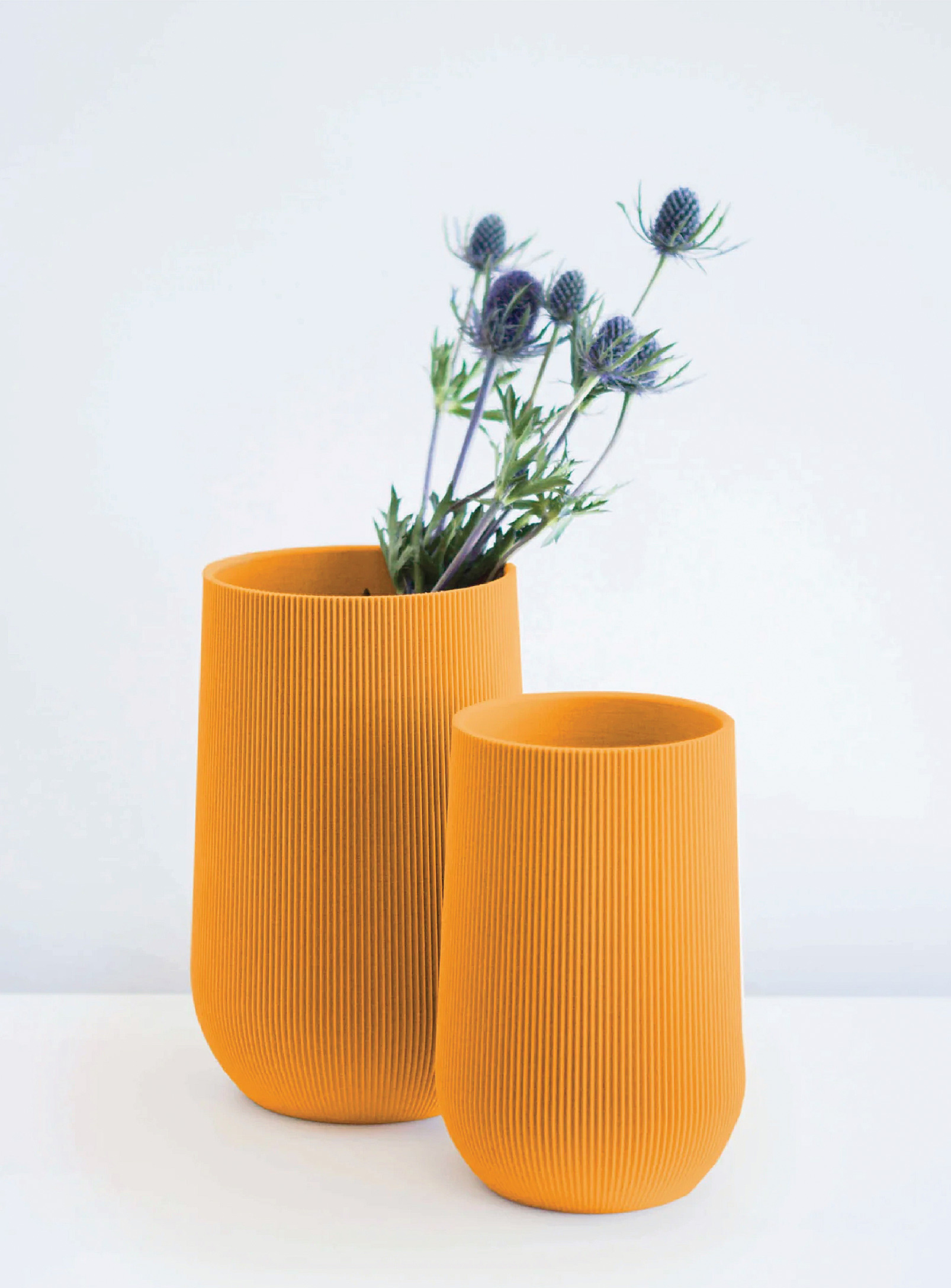 Conifer Homewares Sequoia Plant-based Vase See Available Sizes In Golden Yellow