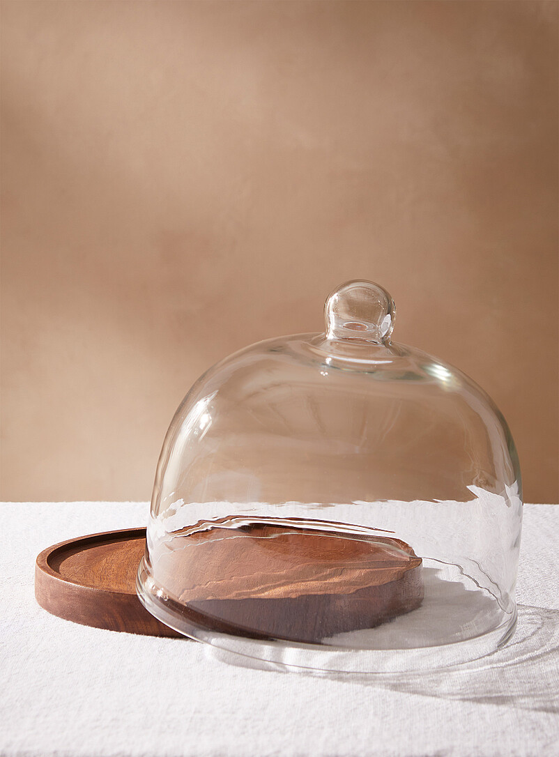 Simons Maison Assorted Cake stand with glass bell