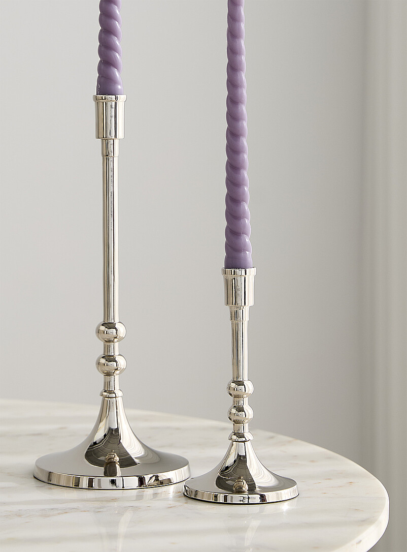 Large metallic candle holder product image 2