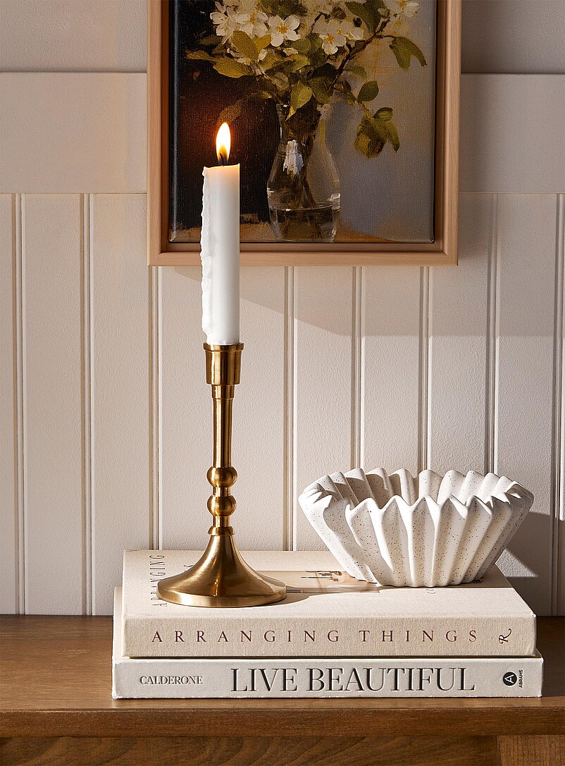Metallic candle holder product image (primary)