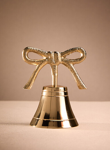 La cloche et sa boucle m&eacute;tal dor&eacute; <b>Collection de No&euml;l</b>