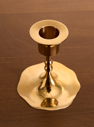 Le petit chandelier &eacute;l&eacute;gance dor&eacute;e