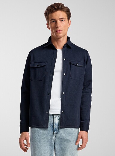 La surchemise moderne tricot piqu&eacute;